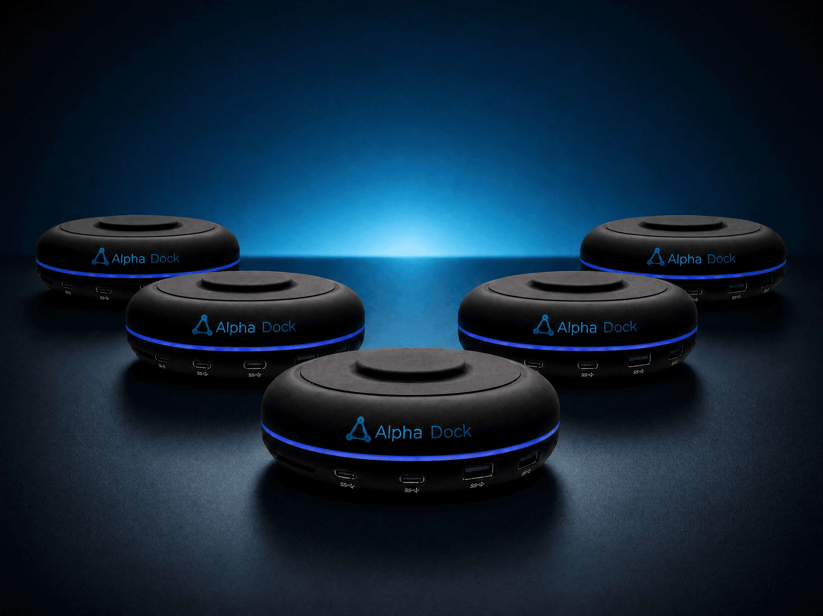 AlphaDock CL1 Office 5-Pack — five docking stations for small team or pod rollout